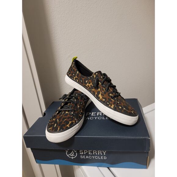 Sperry Crest Vibe Animal Print Sneakers - Picture 2 of 7
